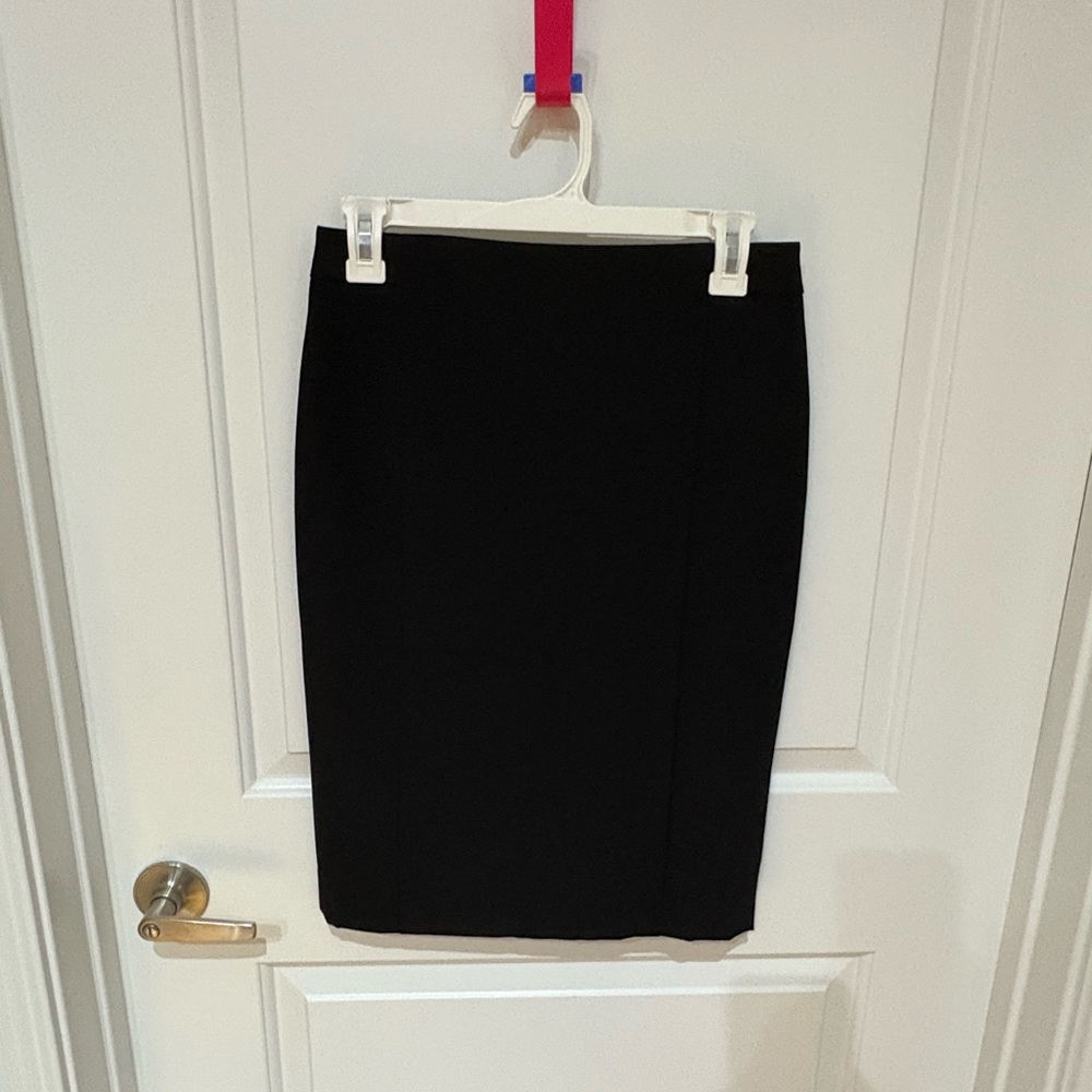Ann Taylor Black Knee-Length Pencil Skirt for Work